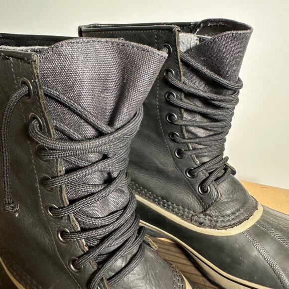 Sorel 1964 Premium T Snow Boots NM1561-010 Men’s Sz 13 Black Leather Waterproof main image 10